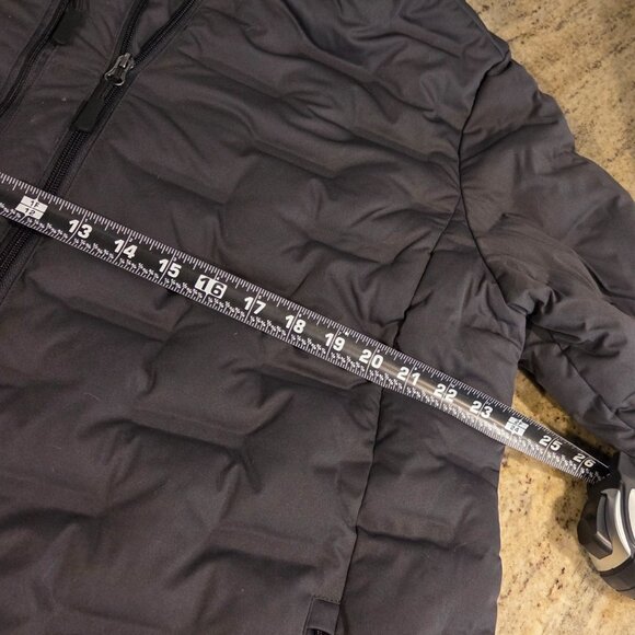 North End Loft Puffer Coat Geek Squad Logo Gray Mens Sz L - Picture 3 of 16